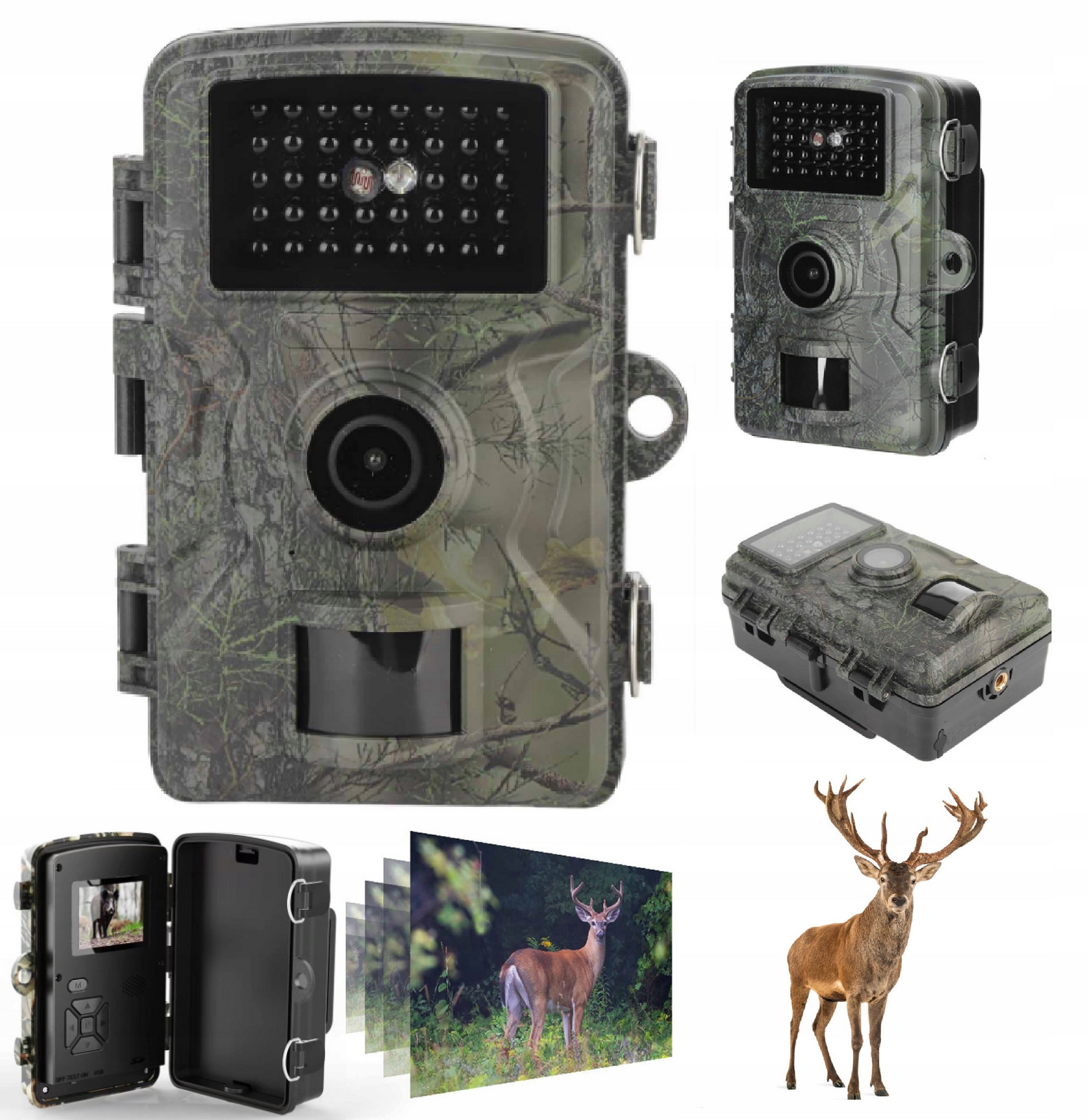 Fotopast Ir 940nm Lovecká Kamera Lesní Fhd Pohybový Senzor 16MPX