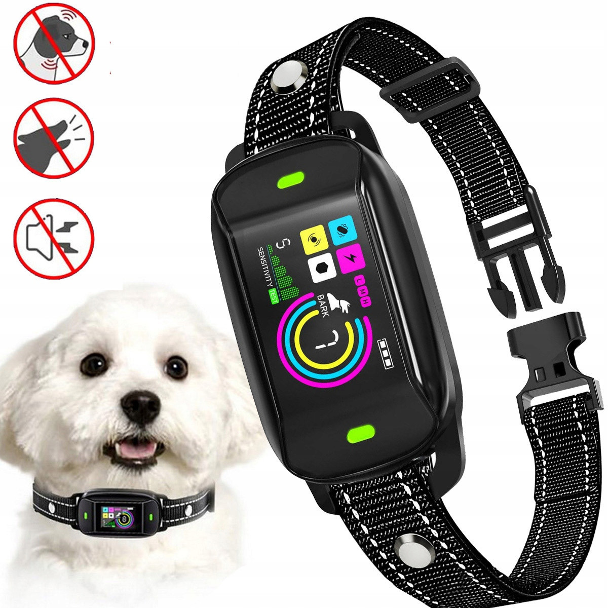 Elektrický Obojek Protištěkací Trenigový Pro Psa S Led Displejem