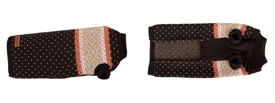 Svetr Amiplay odstíny hnědé XXL