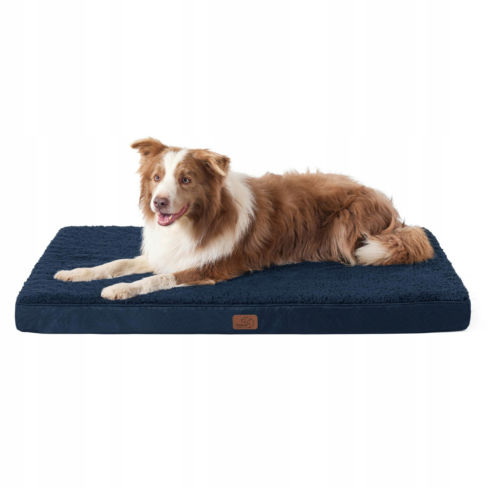 Bedsure Ortopedické pelíšek Pro velké psy 112x81x7.6cm Navyblau