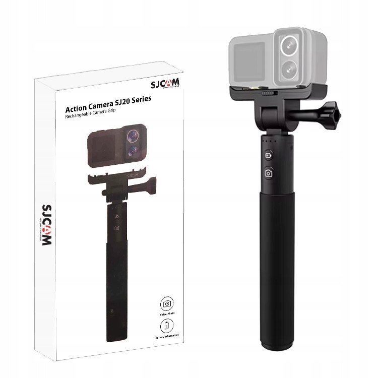 Monopod Baterie 4800mAh Selfiestick pro Sjcam SJ20 Handheld Charging Combo