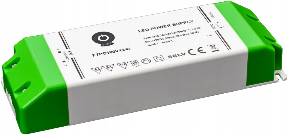 Spínaný Zdroj Konstantnínapěťové Pásky Pásků Led Lamp 12V 100W Pos Power