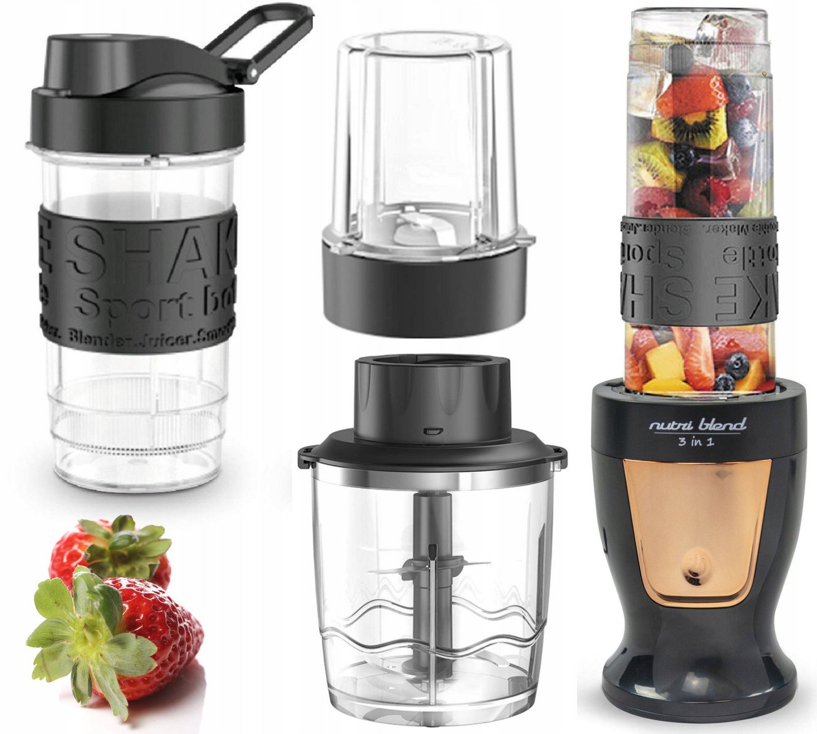 Smoothie Mixér 3V1 Tkg Bls 1500 Bg 300W 2 Lahve 570ML 400ML Kalorik