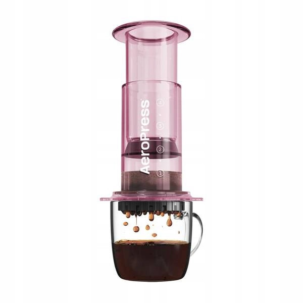 AeroPress Clear Pink Kávovar růžový 250ml