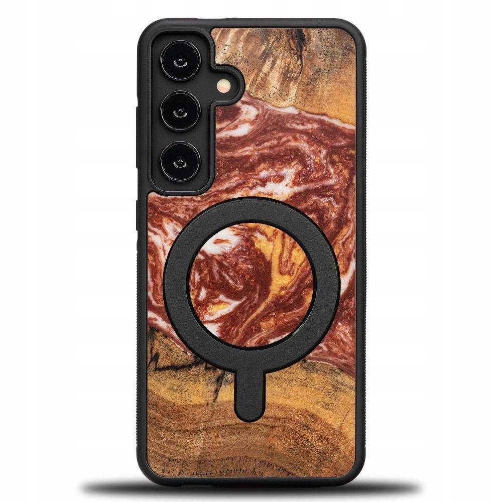 Pouzdro Bewood Unique pro Magsafe Mars Ze Dřeva A Pryskyřice Na Samsung Galaxy S24