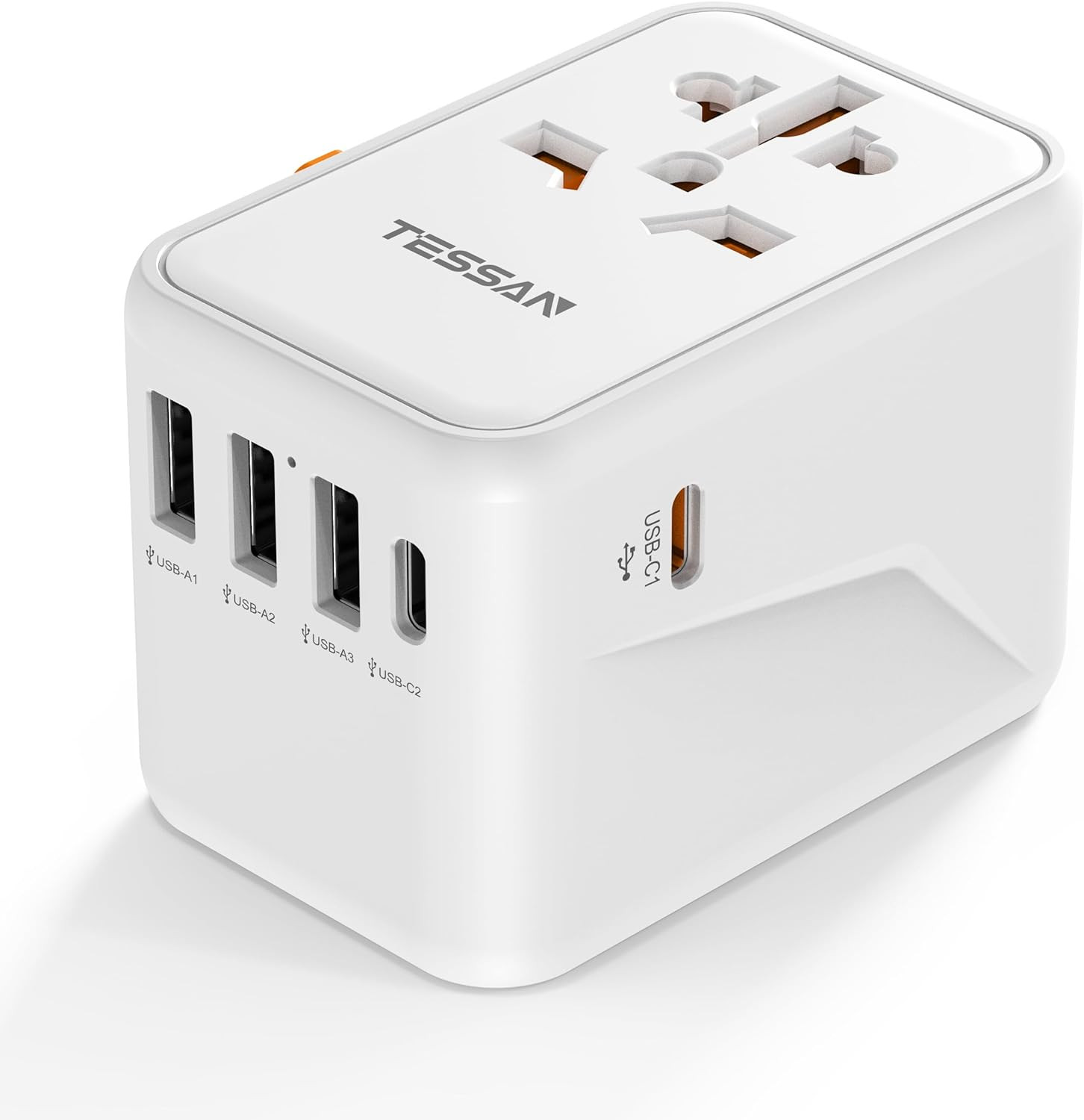 Tessan 636DV Cestovní adaptér 2 Usb, 3 Usb C, 65 W GaN Travel