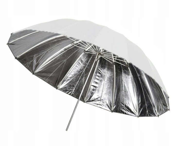 Profesionální Studiový Deštník Stříbrný 180CM 185CM Sklolaminát