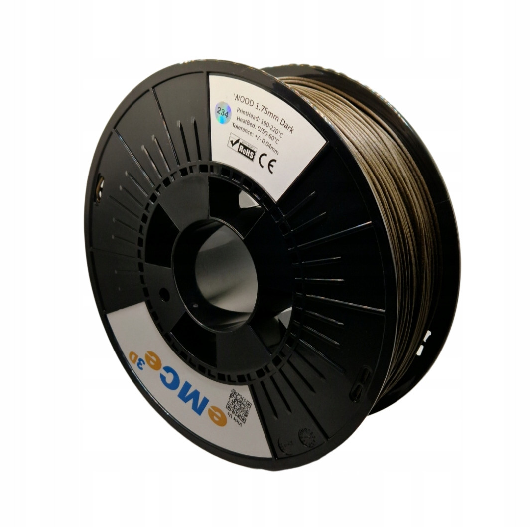 Filament eMCe3D Dřevěný Ebenové dřevo 1,75mm 1kg