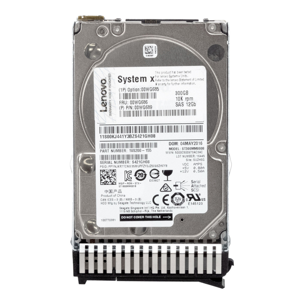 Lenovo 00WG686 00WG689 300GB 10K 128MB SAS-3 2,5'' ST300MM0008