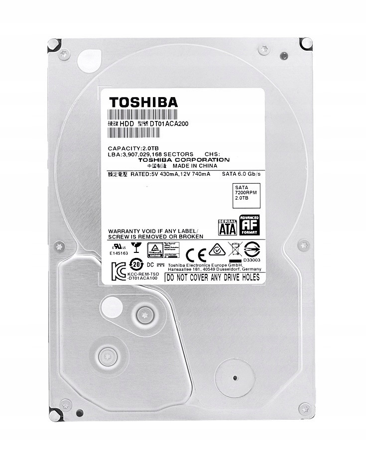 Pevný Disk Toshiba DT01ACA200 3,5