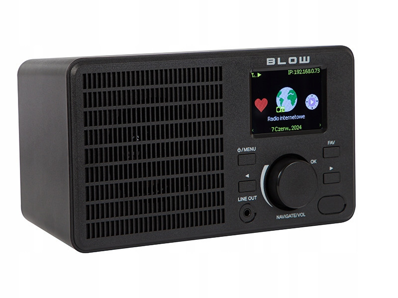 Internetové Rádio Přenosné Fm Bluetooth Wifi LCD Kuchyňské Rds Alarm Budík