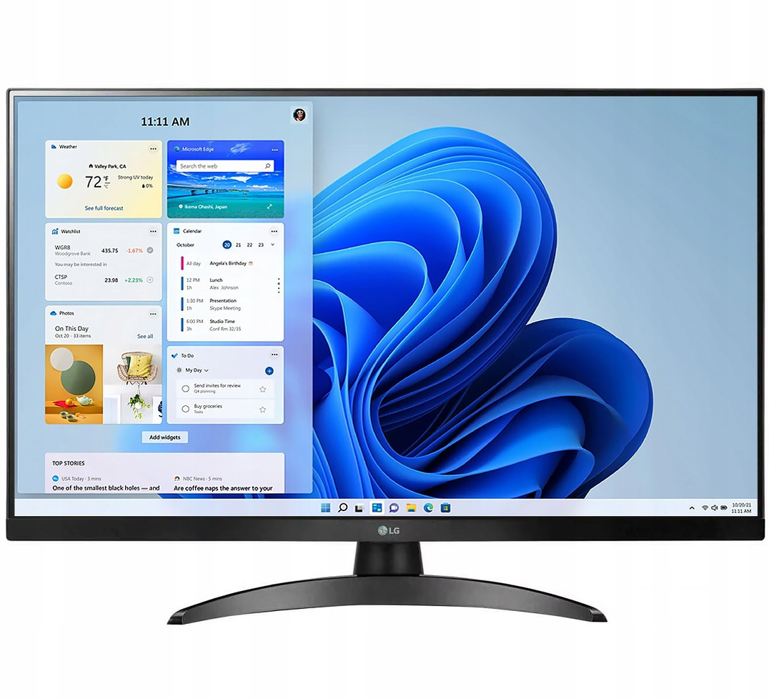 2w1 Monitor+tv Lg 27TQ615S 27 Palců Ips Fhd WiFi Bt DVB-T2 Hevc Pilot