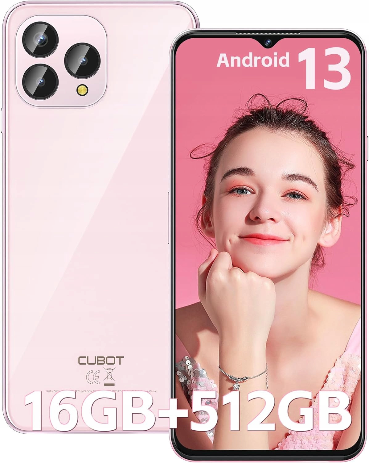 Smartphone Cubot P80 8GB Ram 512GB Rom Android 13 Nfc 48Mpx 6,60