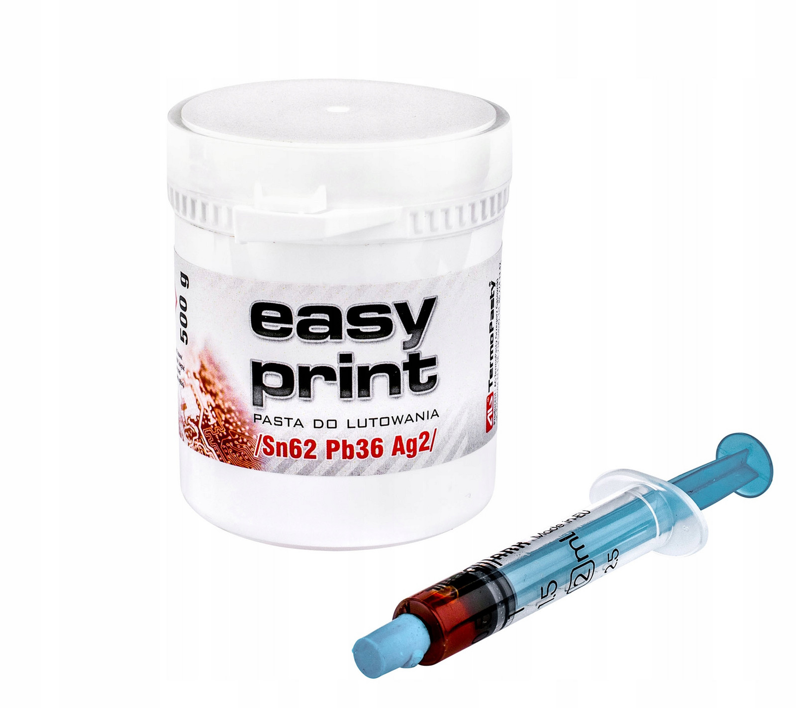 Pájecí pasta EasyPrint Sn62Pb36Ag2 500g_AGT027