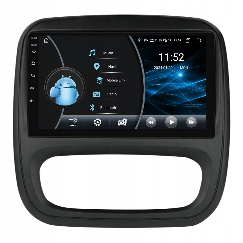 Radio 2DIN Navigace Android Opel Vivaro B 2/32 Gb Dsp Carplay Lte