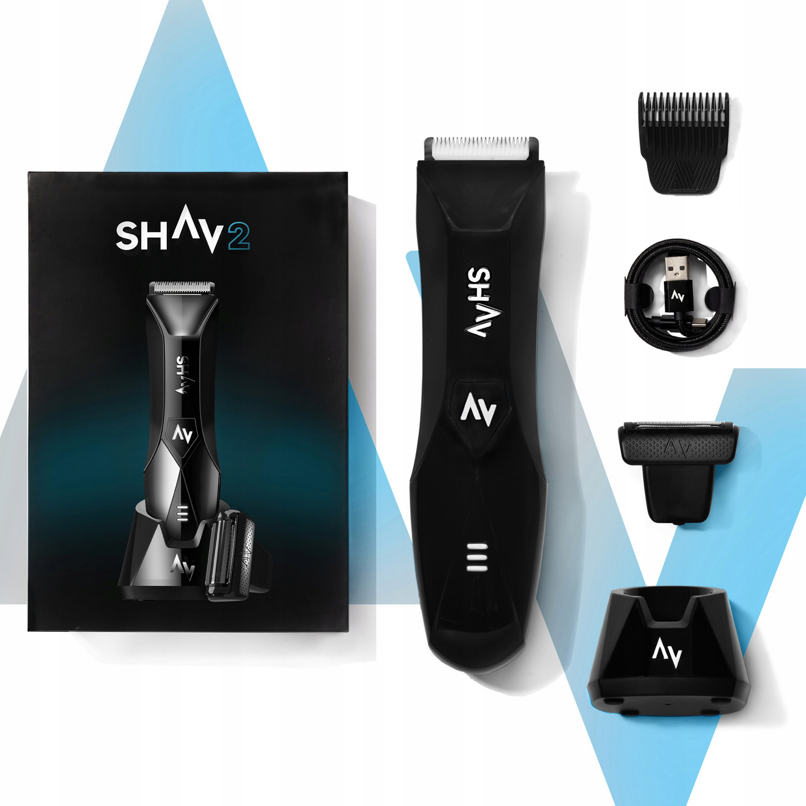 Shav 2 Zastřihovač holení vlasů strniště intimní místa