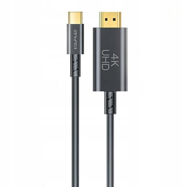 Awei kabel CL-212T Usb-c na Hdmi 4K 30Hz černá/black