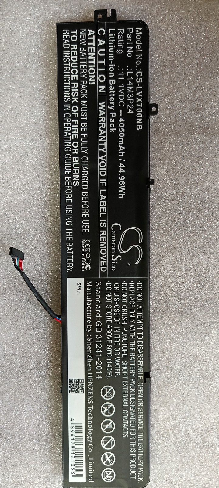 Baterie pro notebooky Ibm Lenovo Lithium iontová 4050 mAh Cs LVX700NB