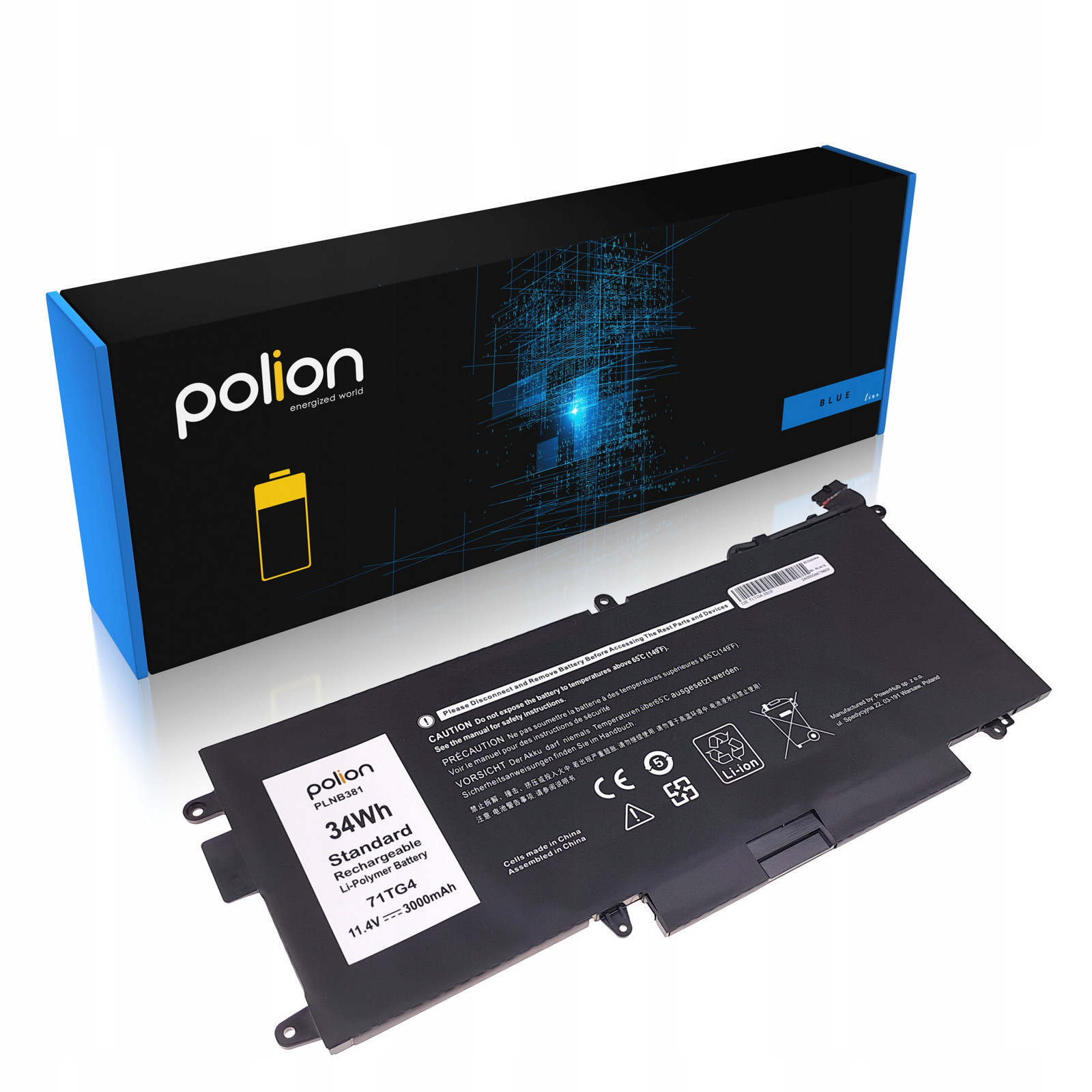 Baterie 71TG4 K5XWW pro Dell Latitude 5289 7389 7390 2 v 1 11,4 V 7,6 V