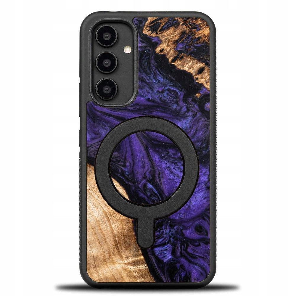 Pouzdro Bewood pro Magsafe Violet Ze Dřeva A Pryskyřice Na Samsung Galaxy A54 5G
