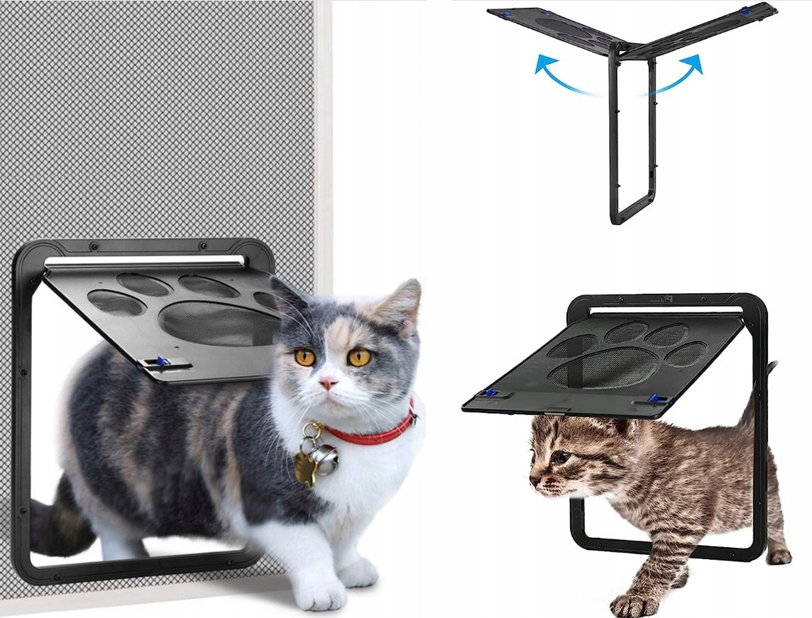 Dvířka Dveří Pro Psa Kočku Klopová Dvířka S Magnetem 29*24CM