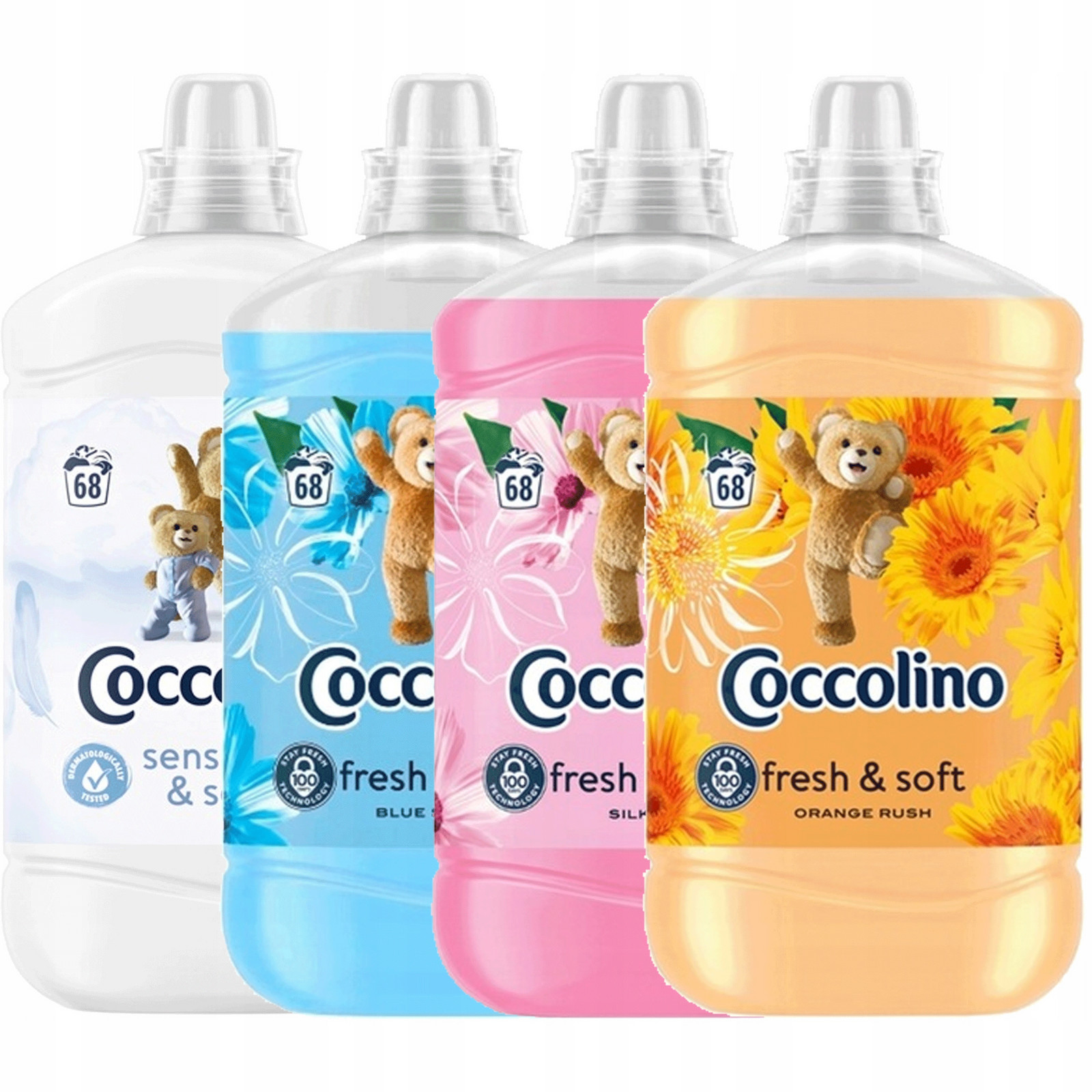 Coccolino Creations Sensitive & Blue Splash set 1,7l x 4 MIX 6,8l