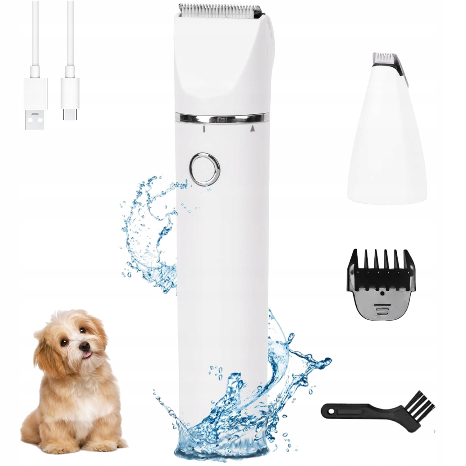 Multifunkční Holicí Strojek pro psy a kočky 600mAh Bílý