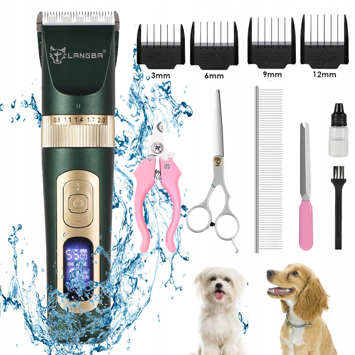Profesionální Stříhací Strojek Na Psy Psa Kočky Zvířat Sada Tichá