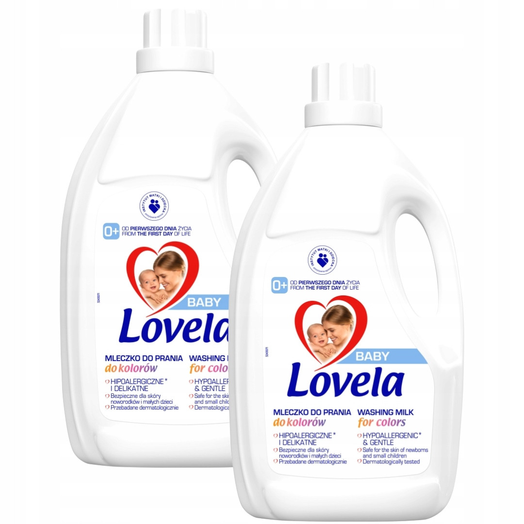 Lovela Baby Mléko na praní barvy 4,5L x2 (100 pr)