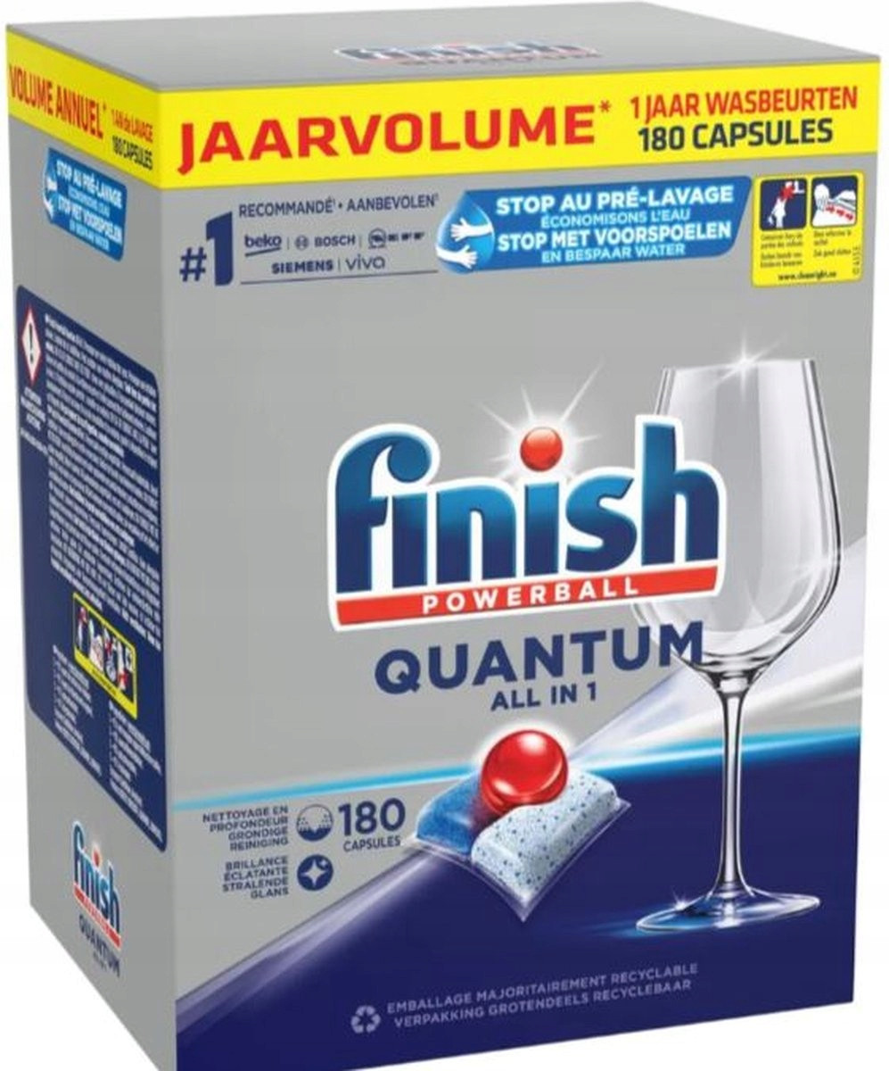 Finish Powerball Quantum All In One Tablety Do Myčky 2x90 180 Ks Be