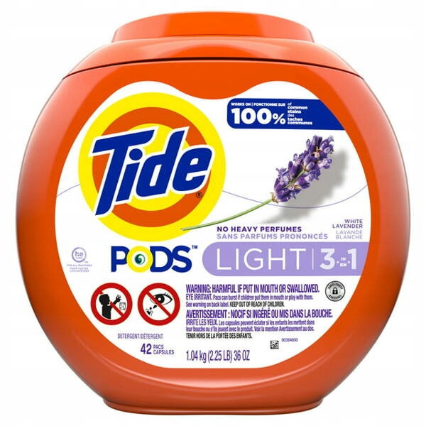 Tide Light Lavender 42 ks- Kapsle na praní