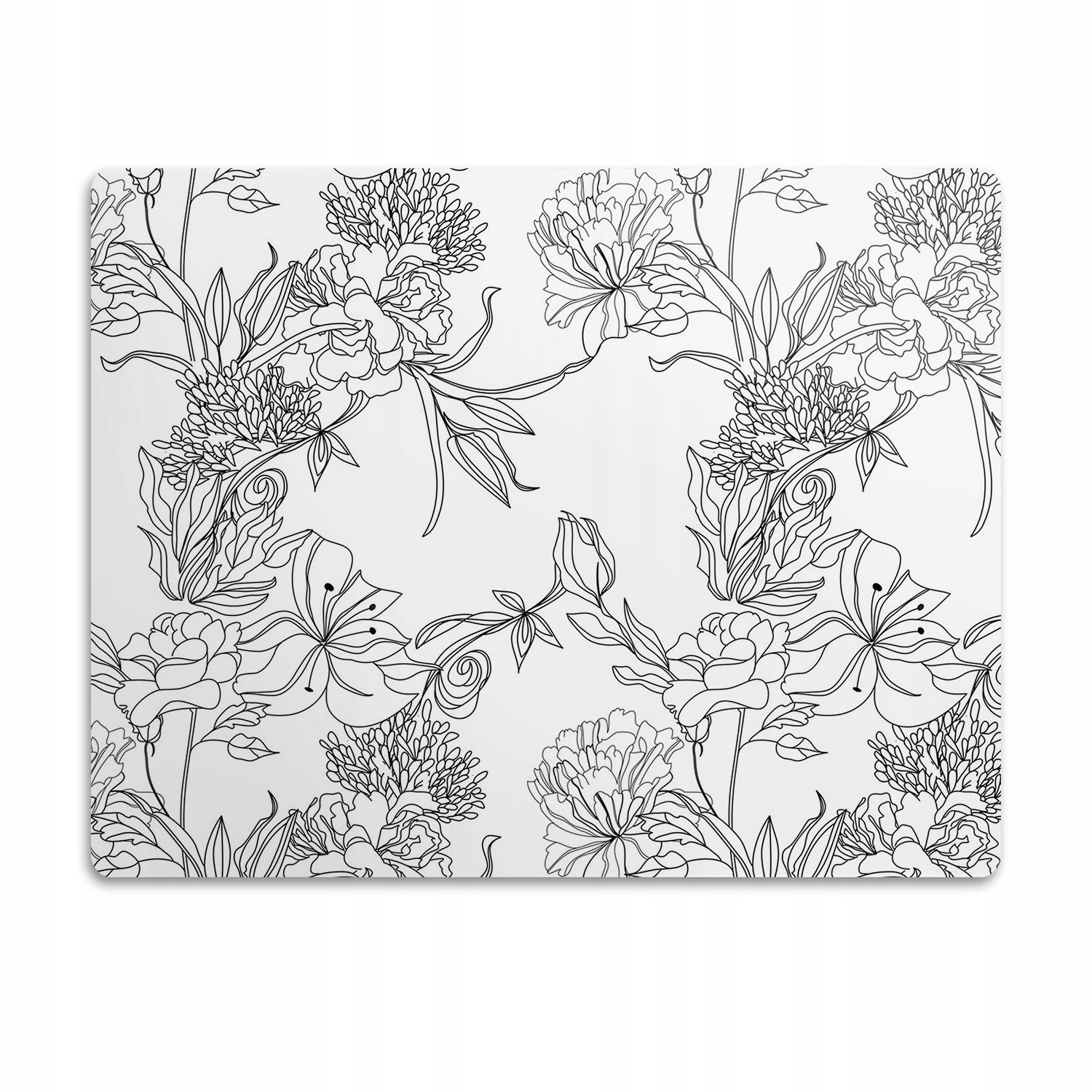 Pro psa kočku podložka pod misky Jemné květiny 90x60