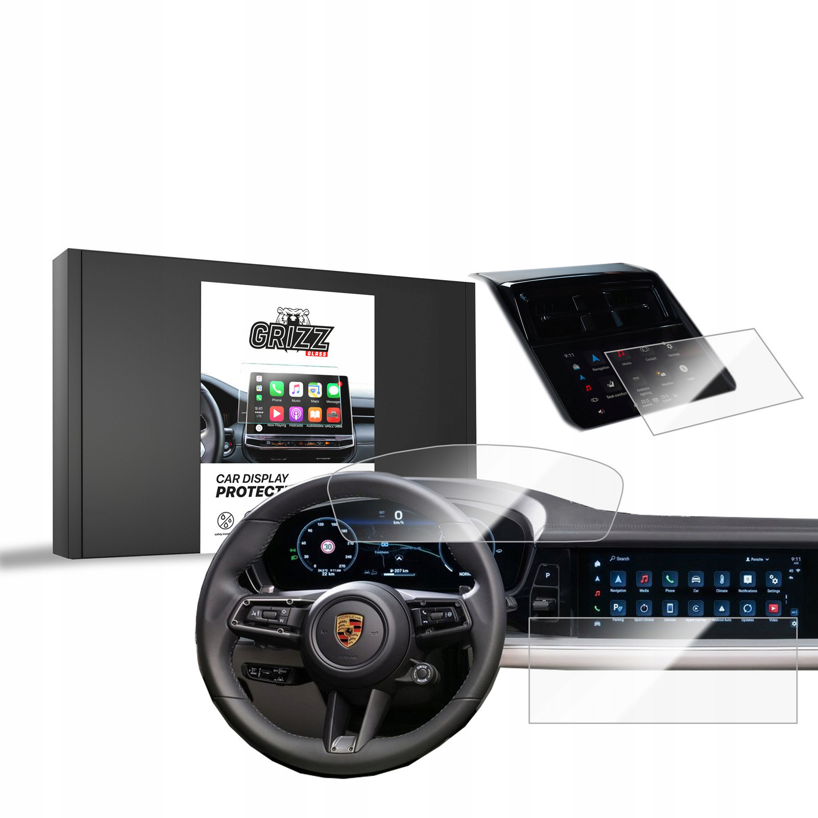 3v1 Fólie Keramická pro Porsche Panamera 3 12,3