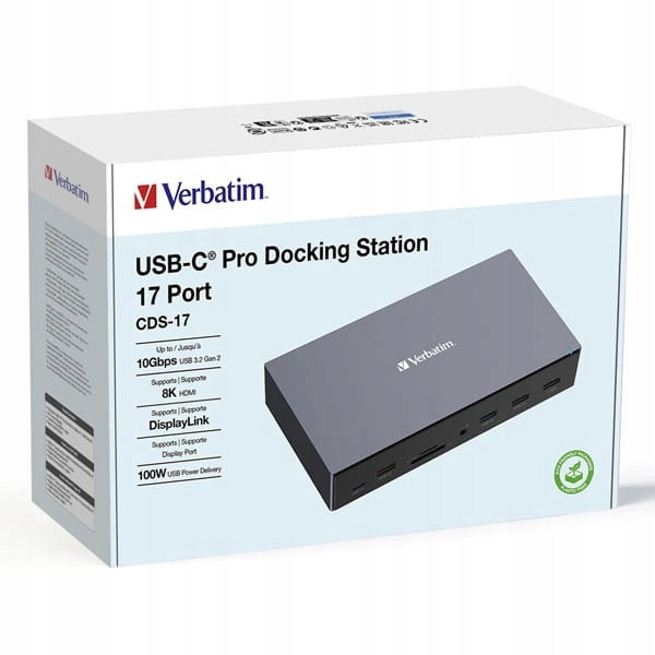 Dokovací stanice Verbatim 17portová Usb-c Pro CDS-17