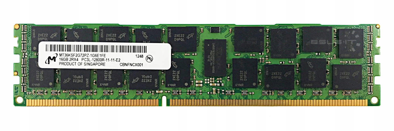 Ram Micron 16GB DDR3 Reg MT36KSF2G72PZ-1G6