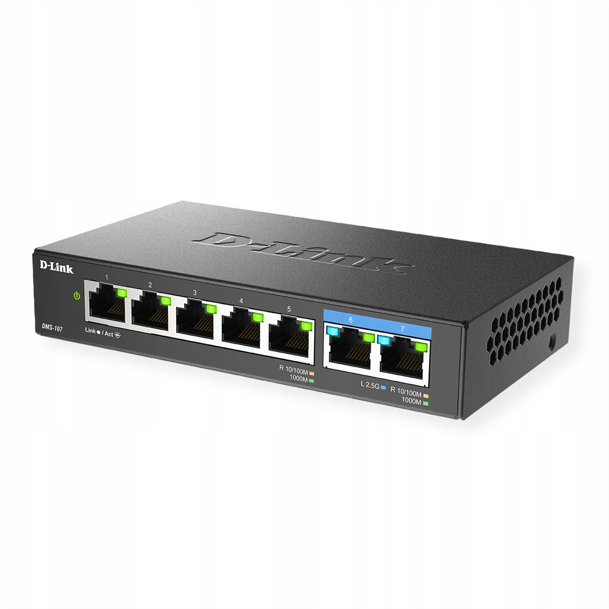 D-Link DMS-107/E 7portový Multi-Gigabit switch nespravovatelný