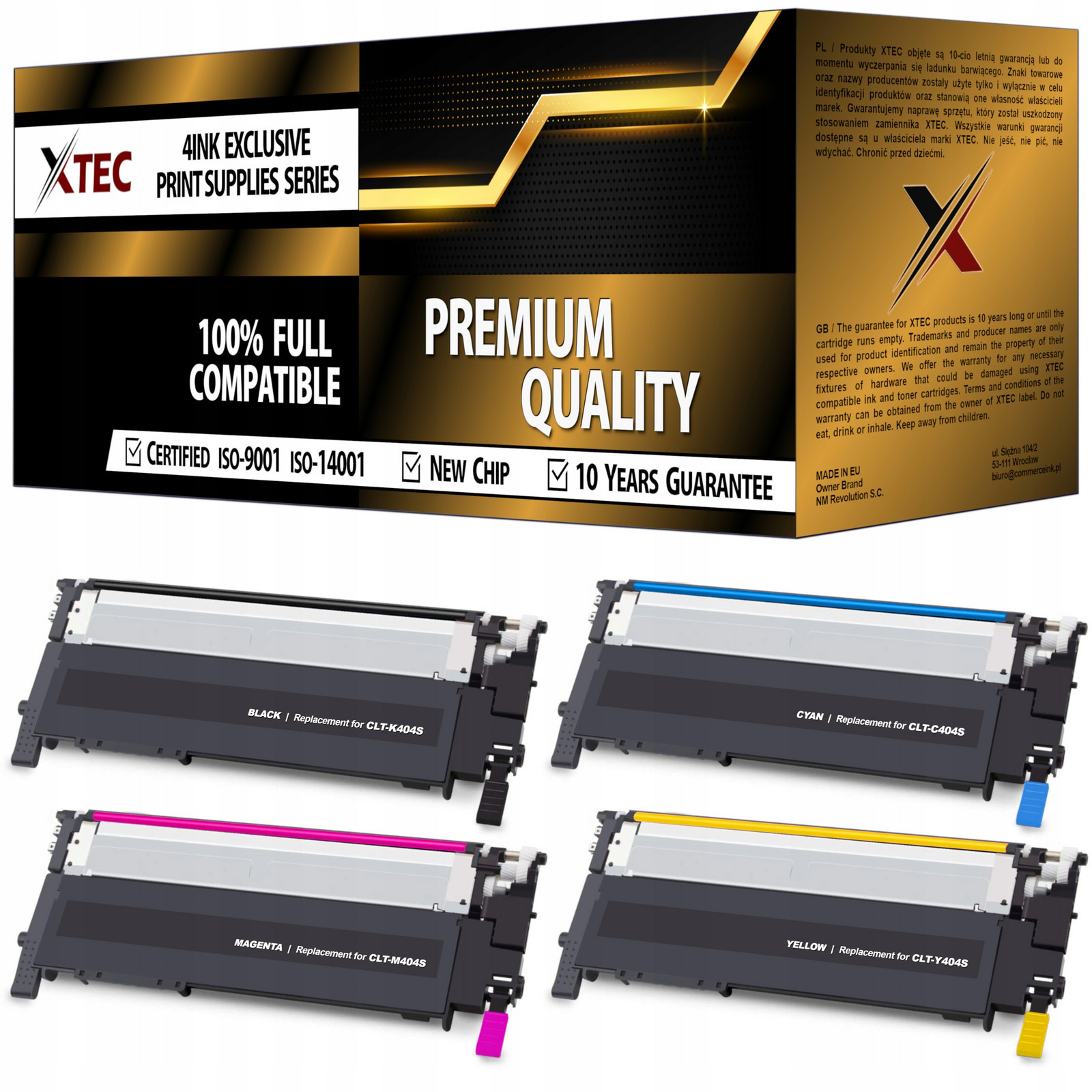 Tonery CLT-404S XL Do Tiskárny Samsung Xpress C430 C430W C480 C480W C480FW