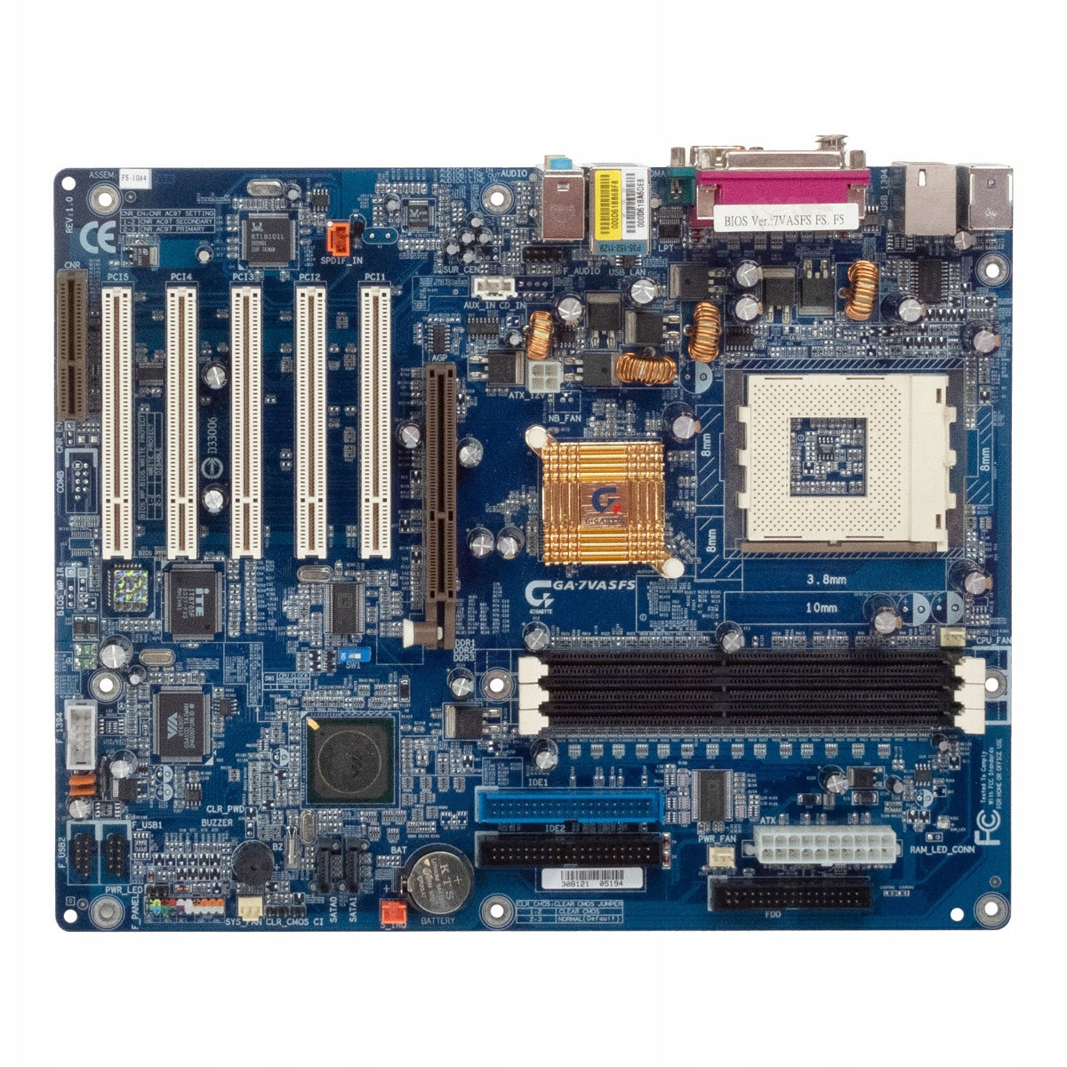 Gigabyte GA-7VASFS Socket 462 Ddr Atx Pci