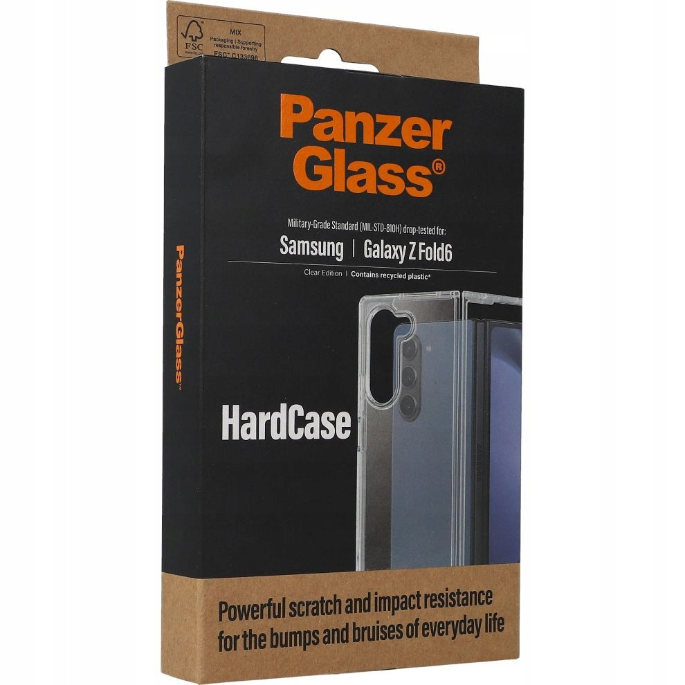 Pouzdro pro Galaxy Z Fold6, PanzerGlass, průhledný case cover, pevná zadní kryt