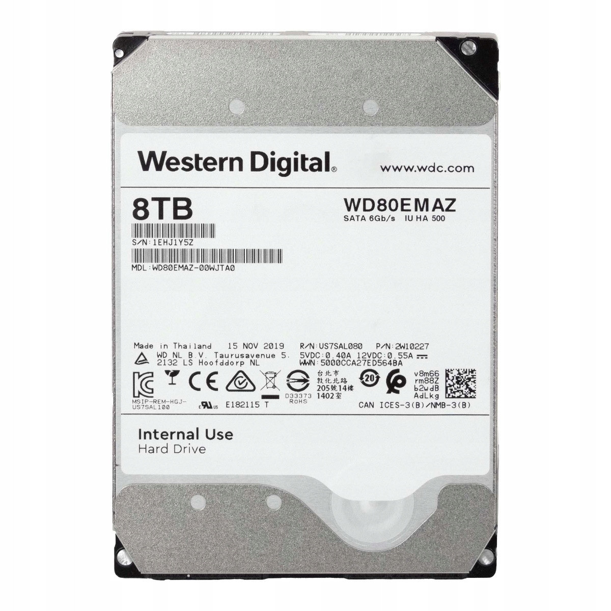 Wd WD80EMAZ 8TB Sata 6Gb/s 5400 Rpm 256MB Cache