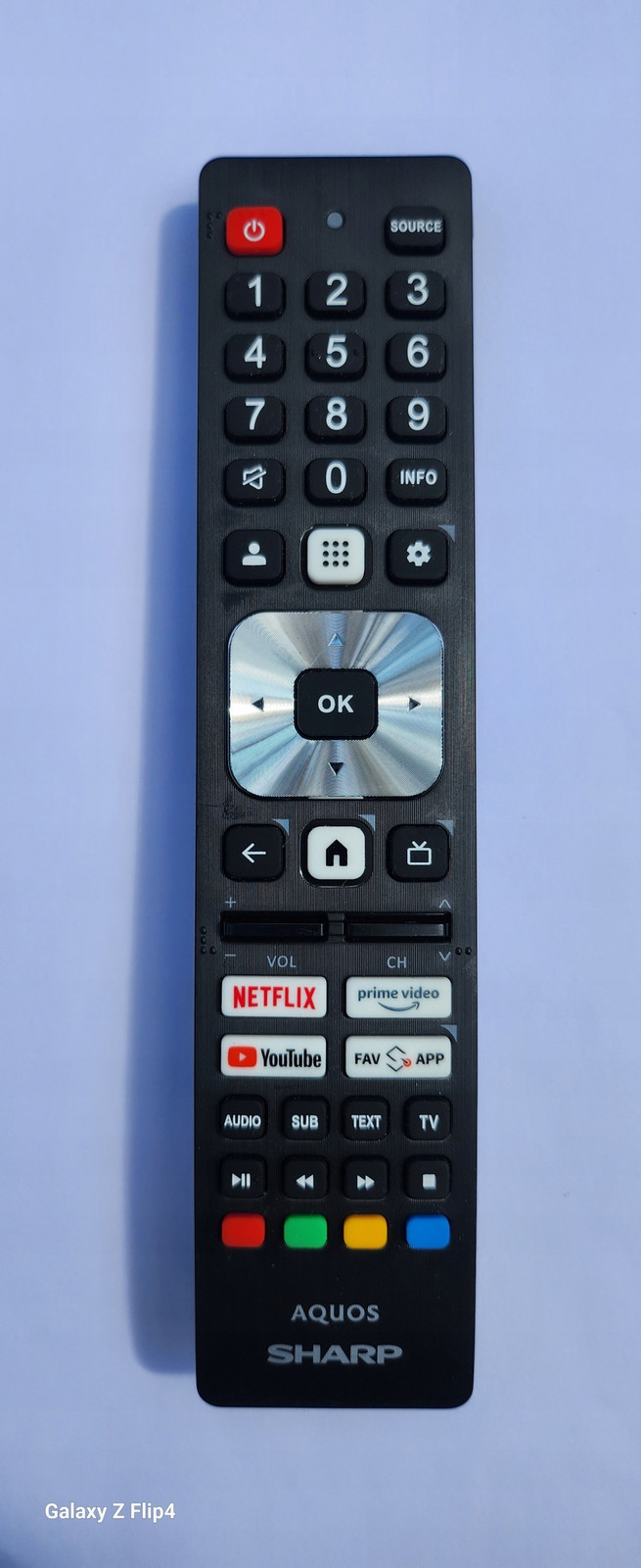 Dálkové Ovládání Sharp SHWRMC0149 Hlasová Funkce Google Tv Originál