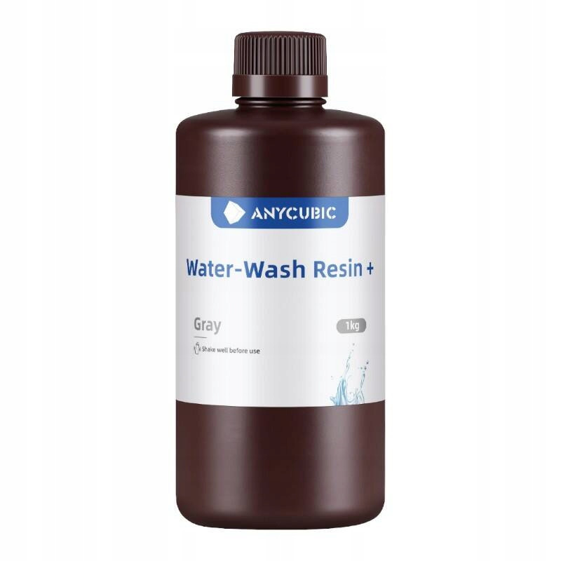 Anycubic Snadno Čistitelná Pryskyřice Water-wash Resin+ Šedá Pro 3D Tiskárnu