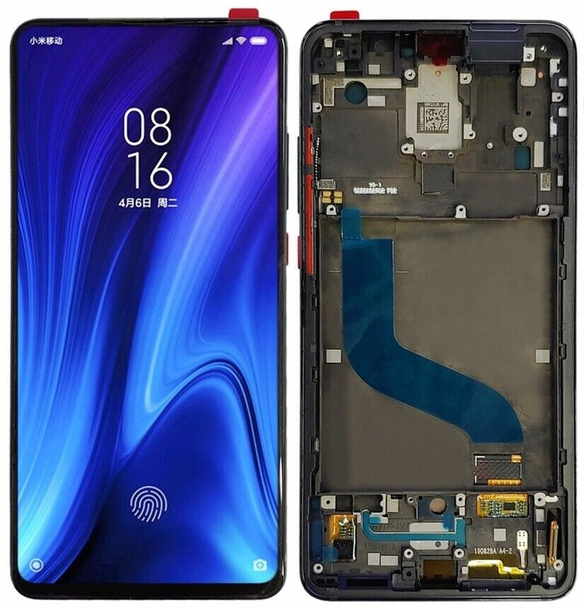 LCD Displej Pro Xiaomi MI 9T MI9T Oled Rámeček Černý