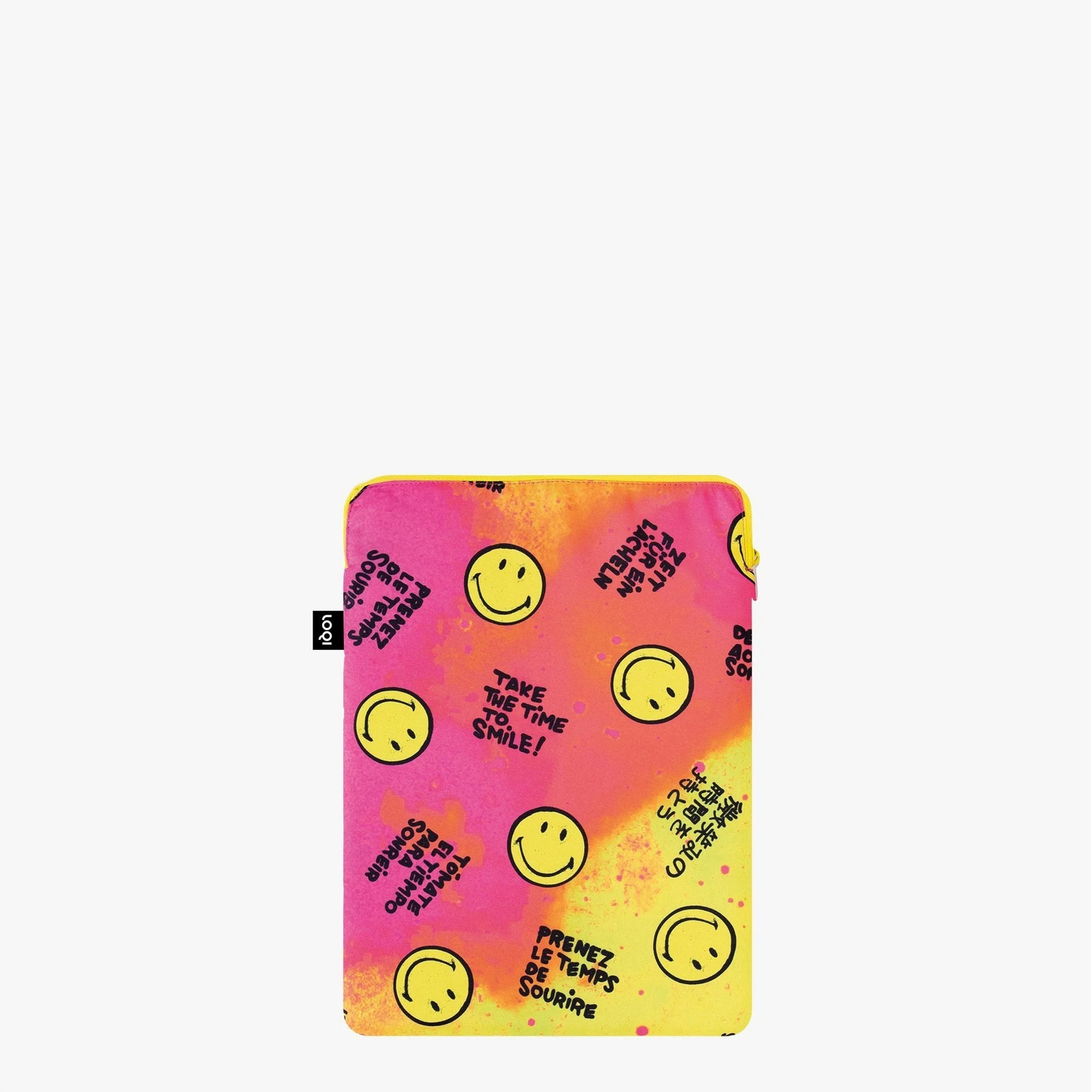 Taška na notebook Loqi Smiley Take The Time To Smile