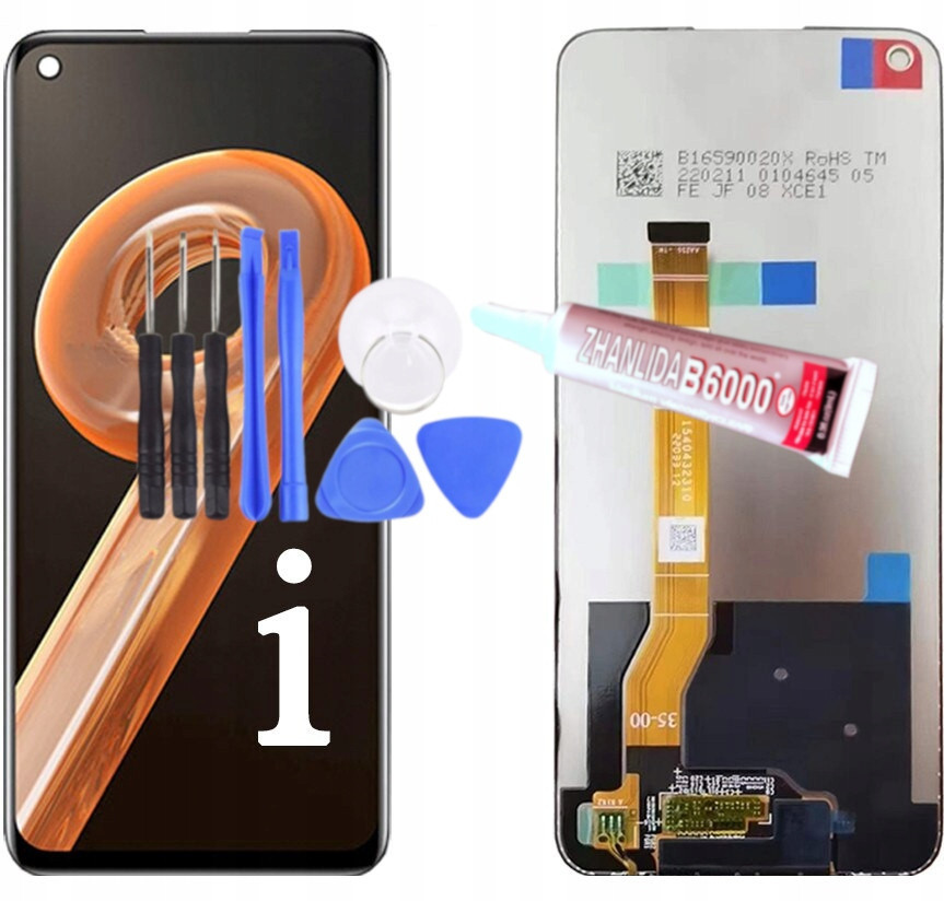 Originální LCD displej dotyková obrazovka digitizér pro Realme 9i RMX3491