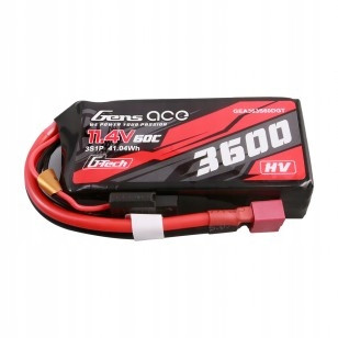 Gens Ace Výkonná Akumulátor Baterie Lipo G-tech 3600MAH 11.4V 3S1P 60C T-plug