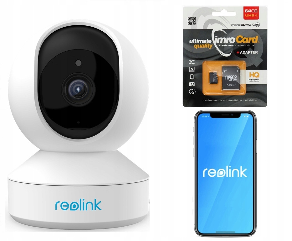 Wifi kamera Reolink E1 V2 3.0 Ip 360 Karta 64