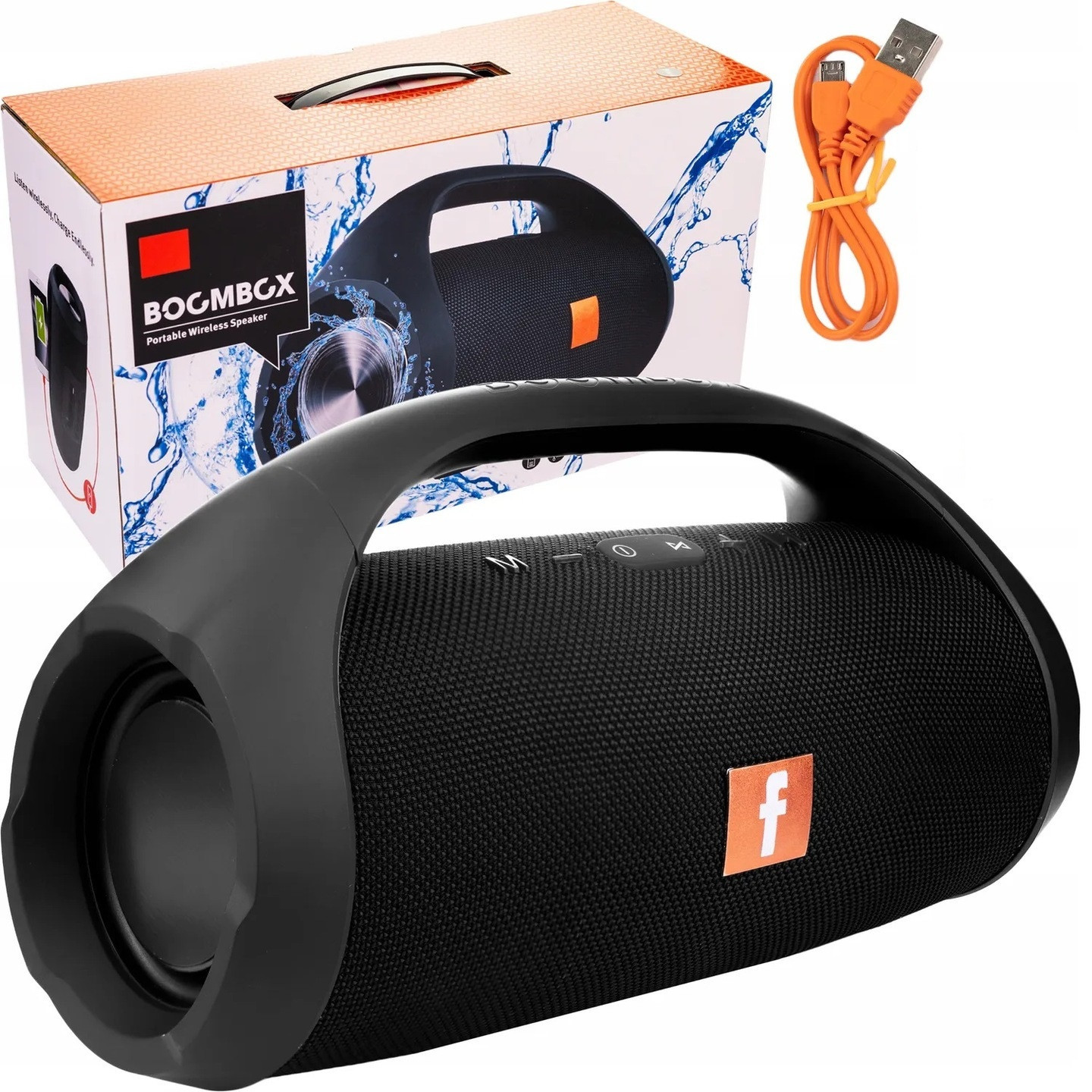 Bluetooth Reproduktor Boombox Usb Led Rádio MP3 Přenosný 50W IPX4 Sd Karta Aux