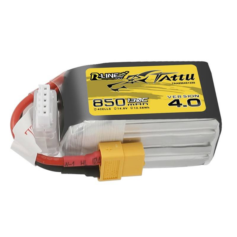 Tattu R-line 4.0 Výkonná Akumulátor Baterie Lithium-polymerová 850MAH 14,8V