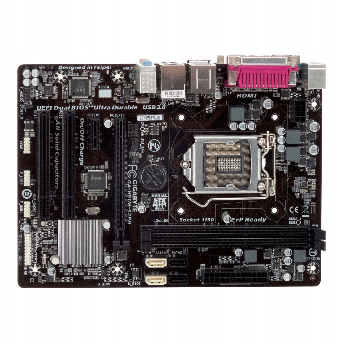 Gigabyte GA-H81M-S2PH LGA1150 2x DDR3 2x PCIe 2x Pci